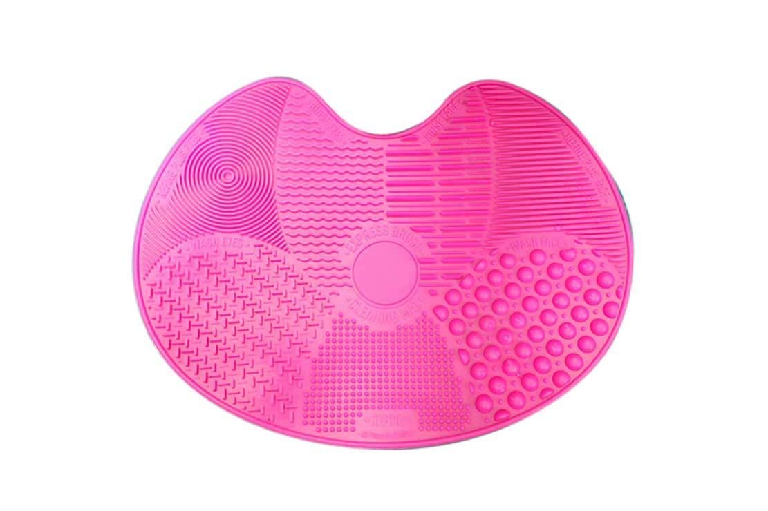 Silicone Makeup Brush Cleaning Mat - Portable Cosmetic Brush Cleaner & Spa Scrubber with Suction Cup - Perfect for Home, Travel & Professional Makeup Brush Care