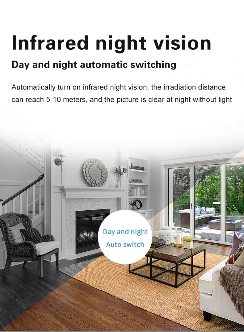 Kosicam Mini Spy Hidden Camera - HD 1080P WiFi Wireless Security Camera with Night Vision, Motion Detection & Audio Recording for Home, Office, Baby Monitor & Indoor Surveillance