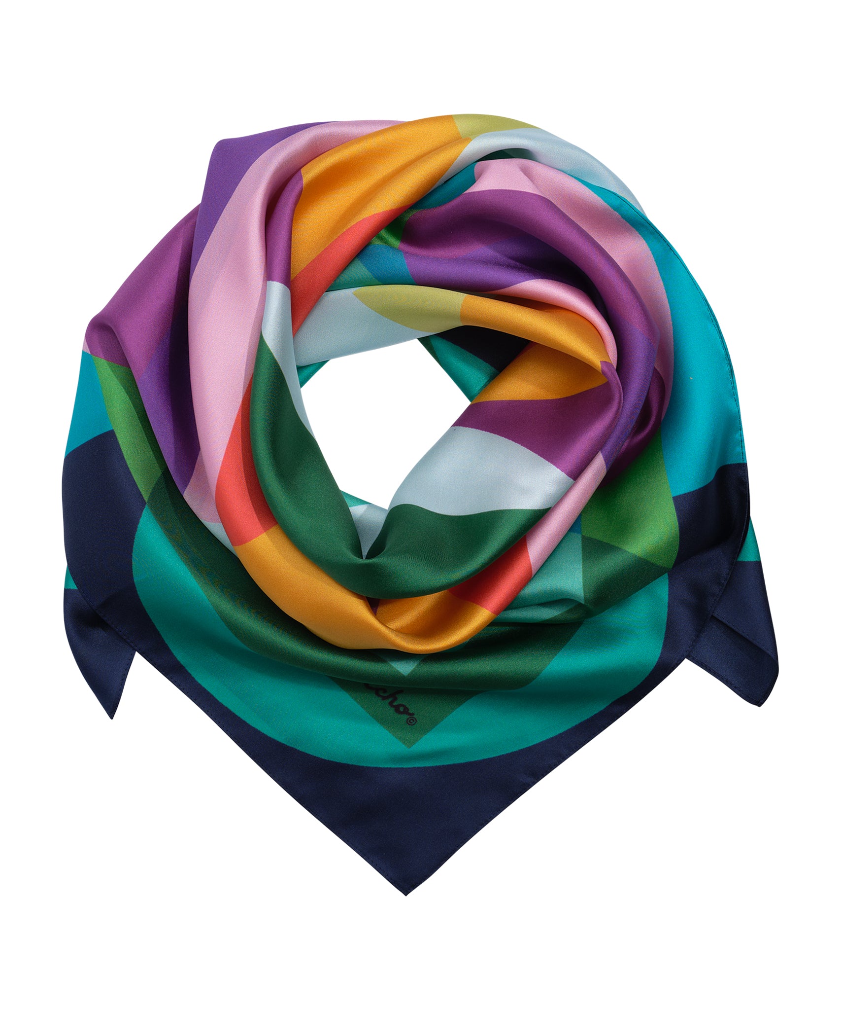 Supernova 35 Silk Square Scarf - Luxury Fashion Accessory for Women, Elegant & Soft 100% Silk Scarf - Perfect for Office, Parties & Special Occasions