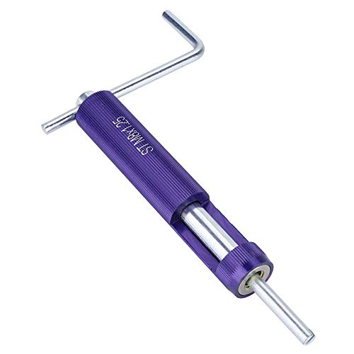Aluminum Alloy Manual Thread Insert Hand Tool - M8x1.25 Screw Bushing Installation Kit with Universal Spanner for Metal Repair & Maintenance | Perfect for Automotive, Machinery, and DIY Projects