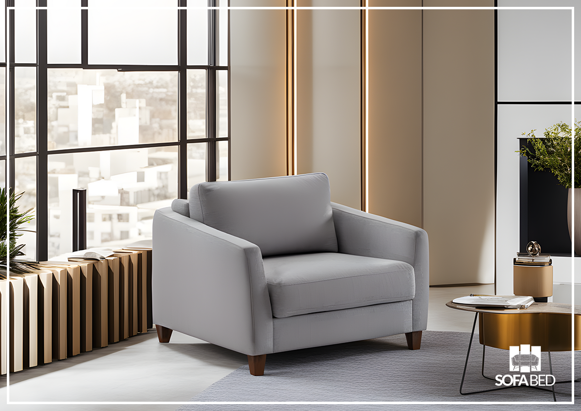 Custom Luonto Monika Fabric Sleeper Sofa - Handmade to Order | Convertible Couch Bed for Small Spaces & Guest Rooms | Perfect for Apartments, Dorms & Home Offices