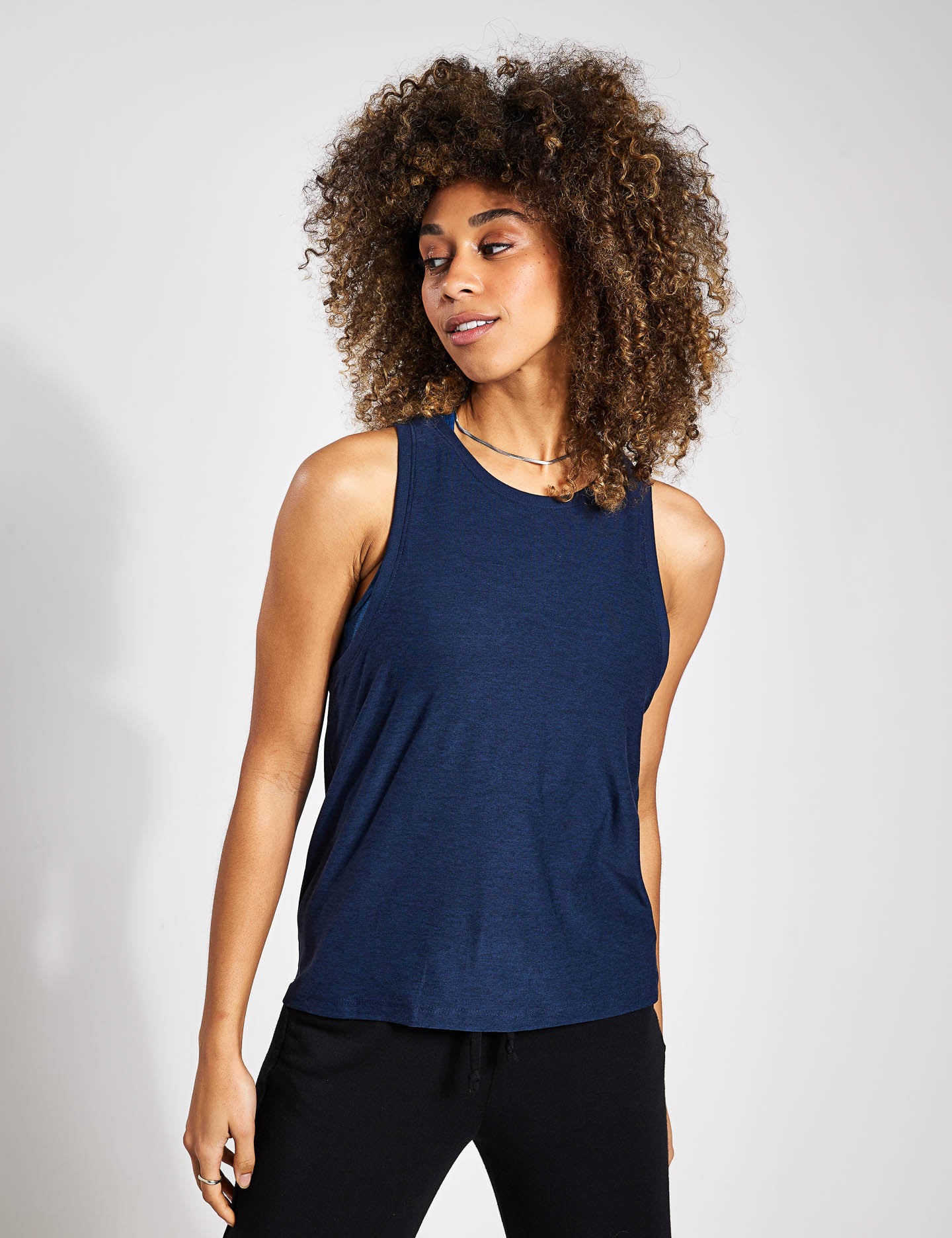 Lightweight Rebalance Tank Top - Nocturnal Navy | Comfortable & Breathable for Yoga, Gym & Everyday Wear