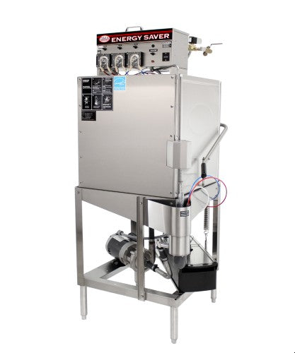 Commercial CMA E AH Dishwasher - Low Temperature Door Type with Chemical Sanitizing (40 Racks/Hour) - Ideal for Restaurants, Catering & Food Service Businesses