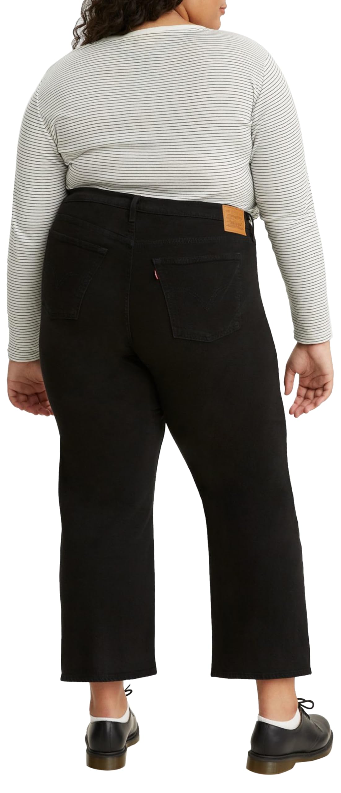 Levi's Women's Plus Size Ribcage Straight Ankle Jeans - High Waist Stretch Denim Pants for Curvy Figures | Perfect for Casual Wear, Office & Date Nights