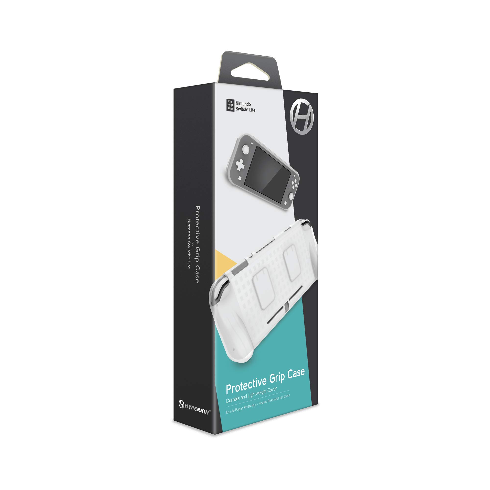 Hyperkin Protective Grip Case for Nintendo Switch Lite (White) - Shockproof & Anti-Slip Cover for Enhanced Gaming Comfort - Perfect for Travel, Home Play & On-the-Go Protection