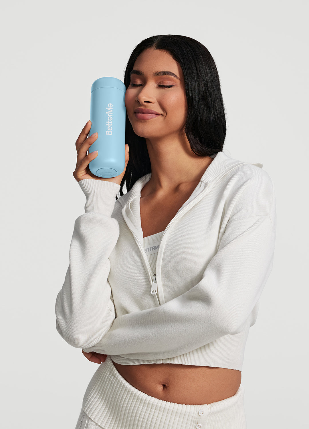 BetterMe Insulated Water Bottle - 32oz Leak Proof Stainless Steel Thermos with Straw & Handle - Keeps Drinks Cold 24Hrs/Hot 12Hrs - Perfect for Gym, Hiking, Travel & Office