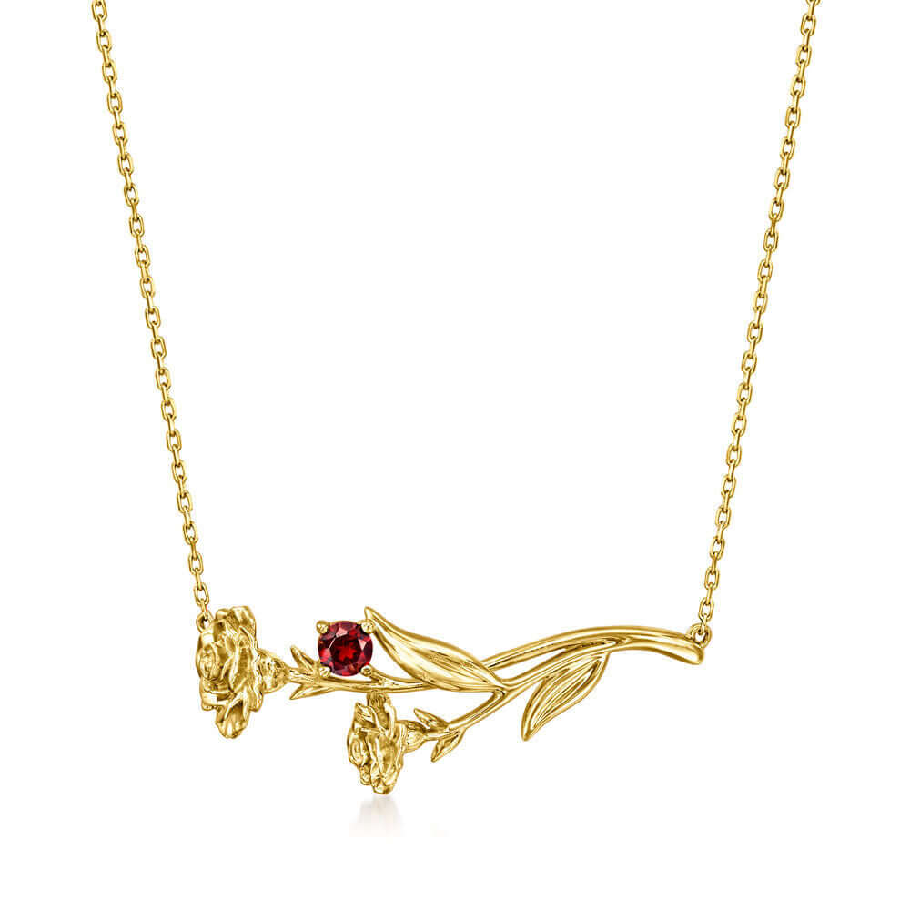Gold Birth Flower Lotus Pendant Necklace - Spiritual Jewelry for Women | Meaningful Gift for Birthday, Meditation & Yoga | JP907