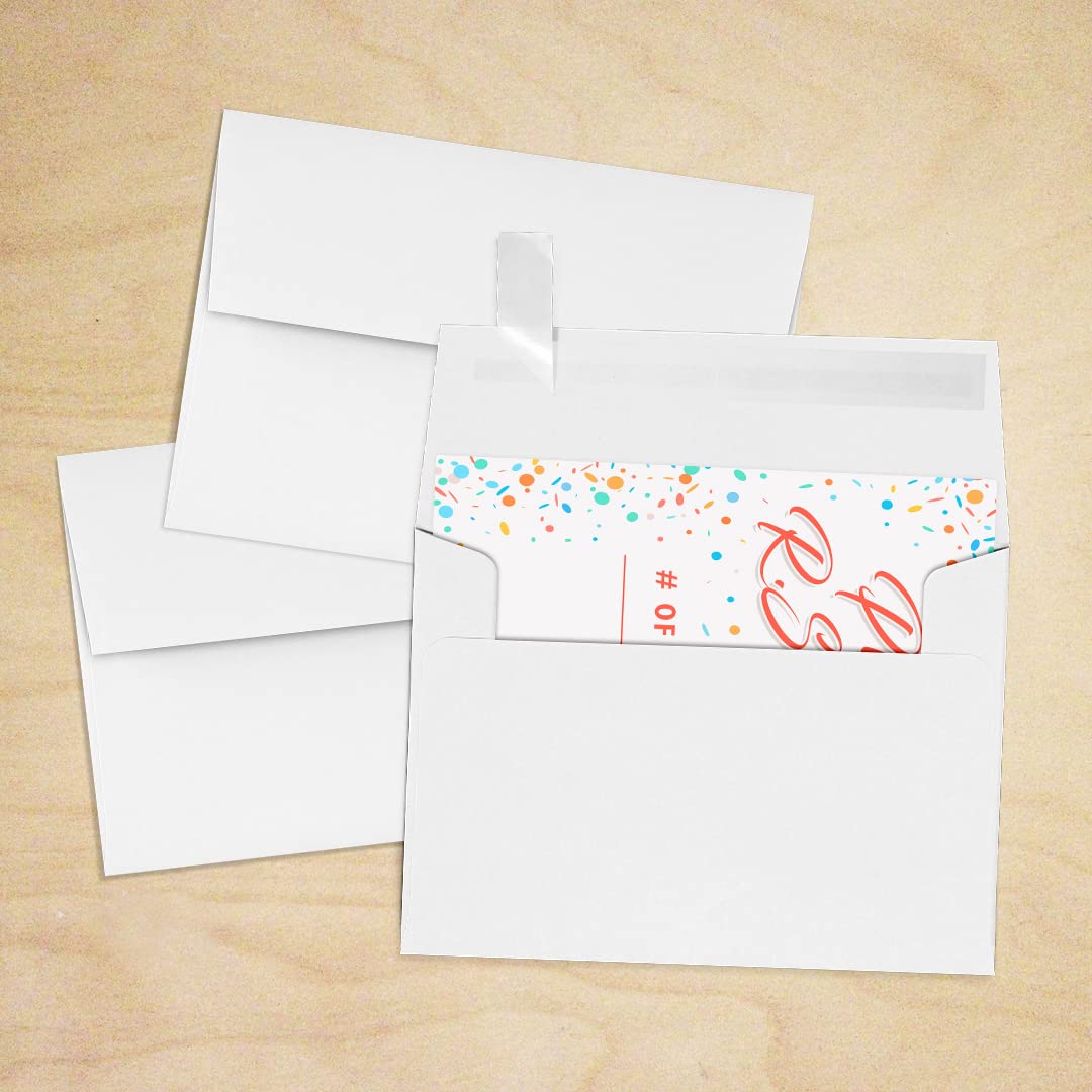 Premium LUXPaper 4Bar A1 Invitation Envelopes - Self-Seal Peel & Press Closure, 3 5/8