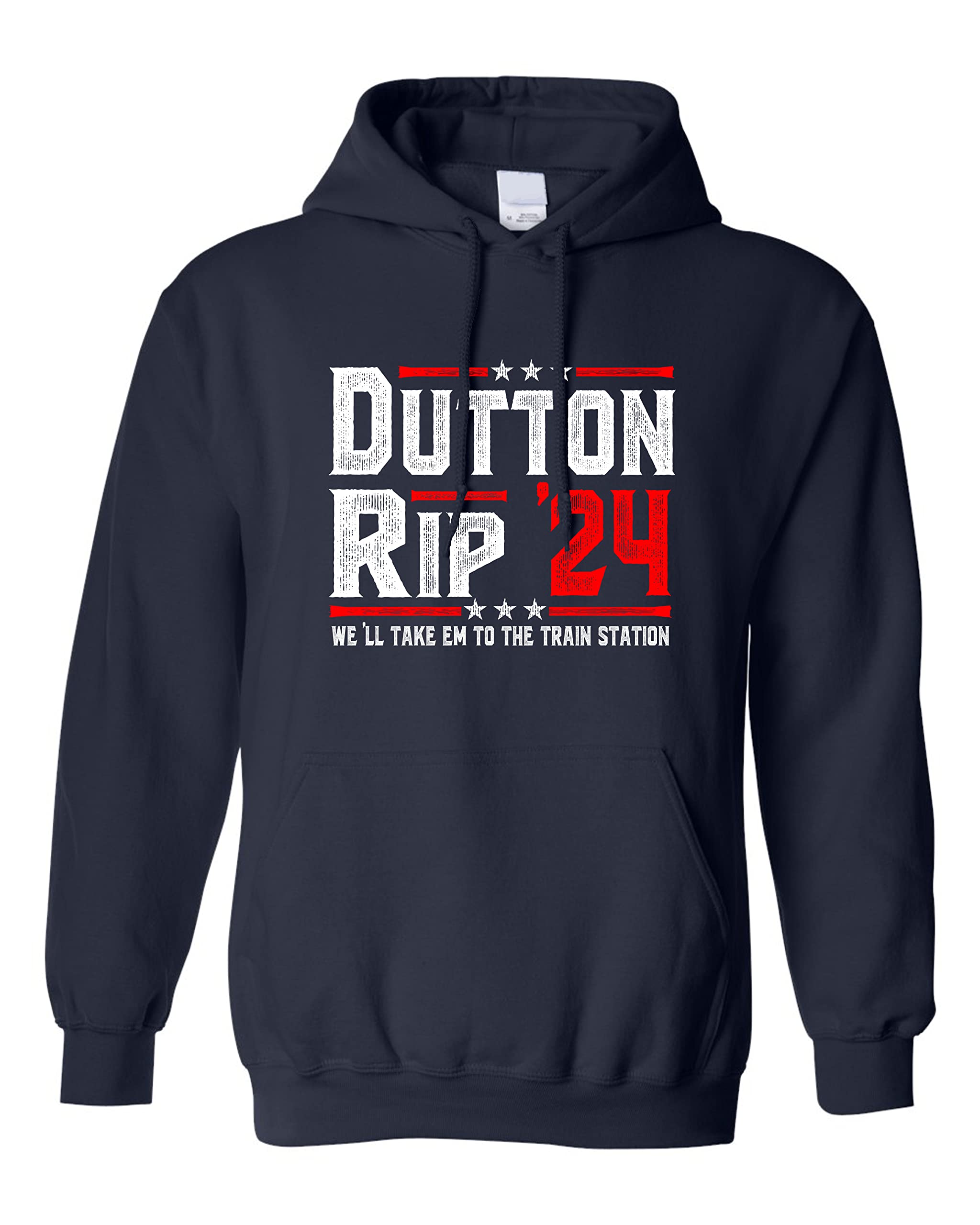 **Squatch King Threads Dutton Rip 2024 Hoodie - Vintage Train Station Graphic Sweatshirt for Men & Women | Casual Streetwear & Outdoor Adventure**