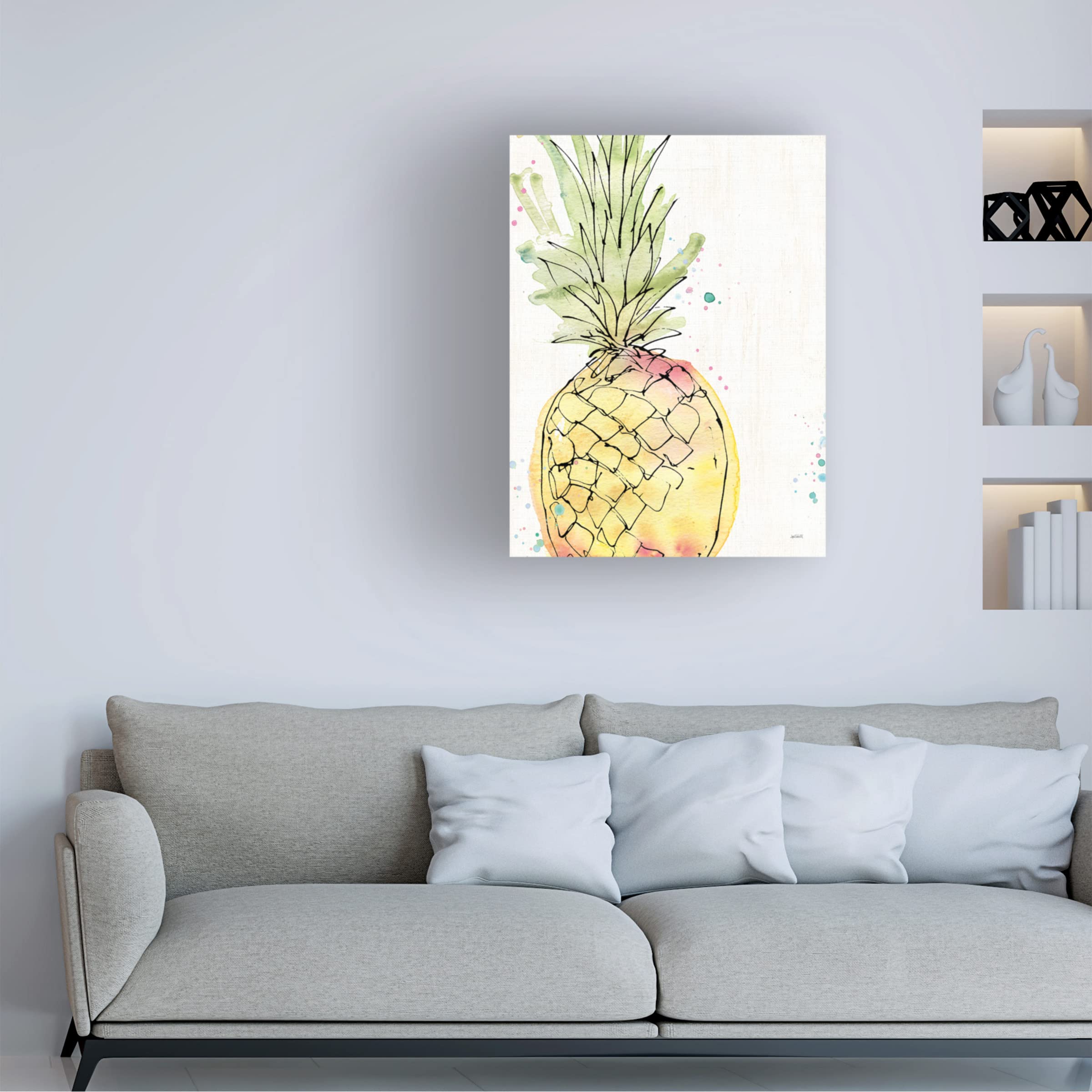 Anne Tavoletti 'Palm Passion VIII' Canvas Wall Art Print - Modern Tropical Home Decor for Living Room, Bedroom & Office
