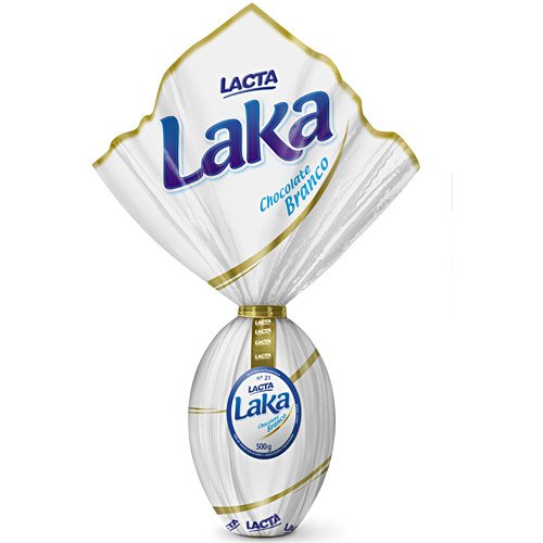 Lacta Easter Egg White Chocolate - 196g Ovo De Chocolate Branco Laka - Perfect for Easter Gifts & Holiday Celebrations