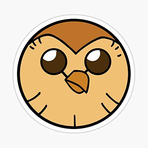 The Owl House Hooty Stickers Set of 3 - Cute Cartoon Decals for Laptops, Water Bottles & Notebooks - Perfect for Fans & Collectors