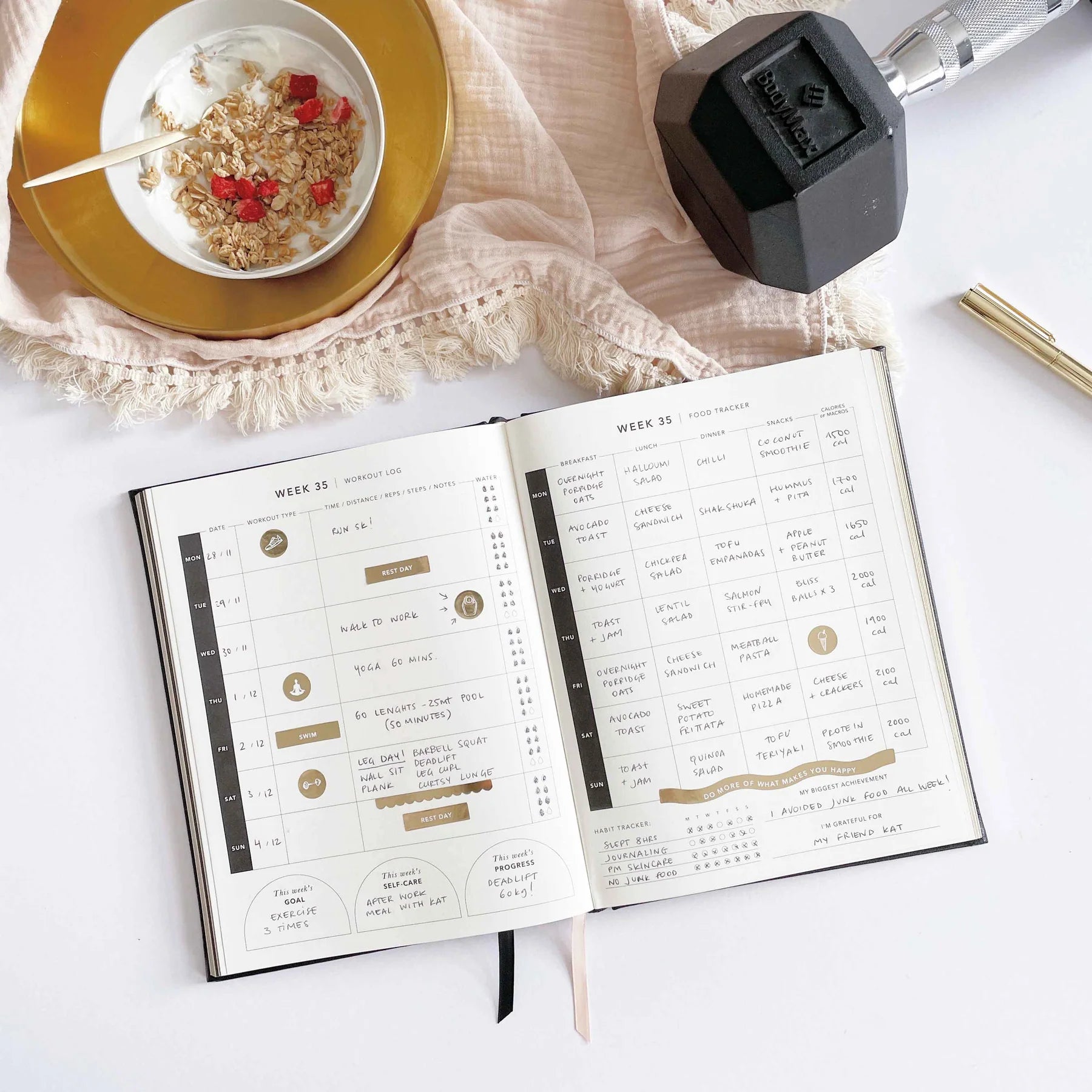 My Daily Fitness Planner - Workout & Meal Tracker for Weight Loss & Healthy Lifestyle | Perfect for Gym, Home Workouts & Meal Planning