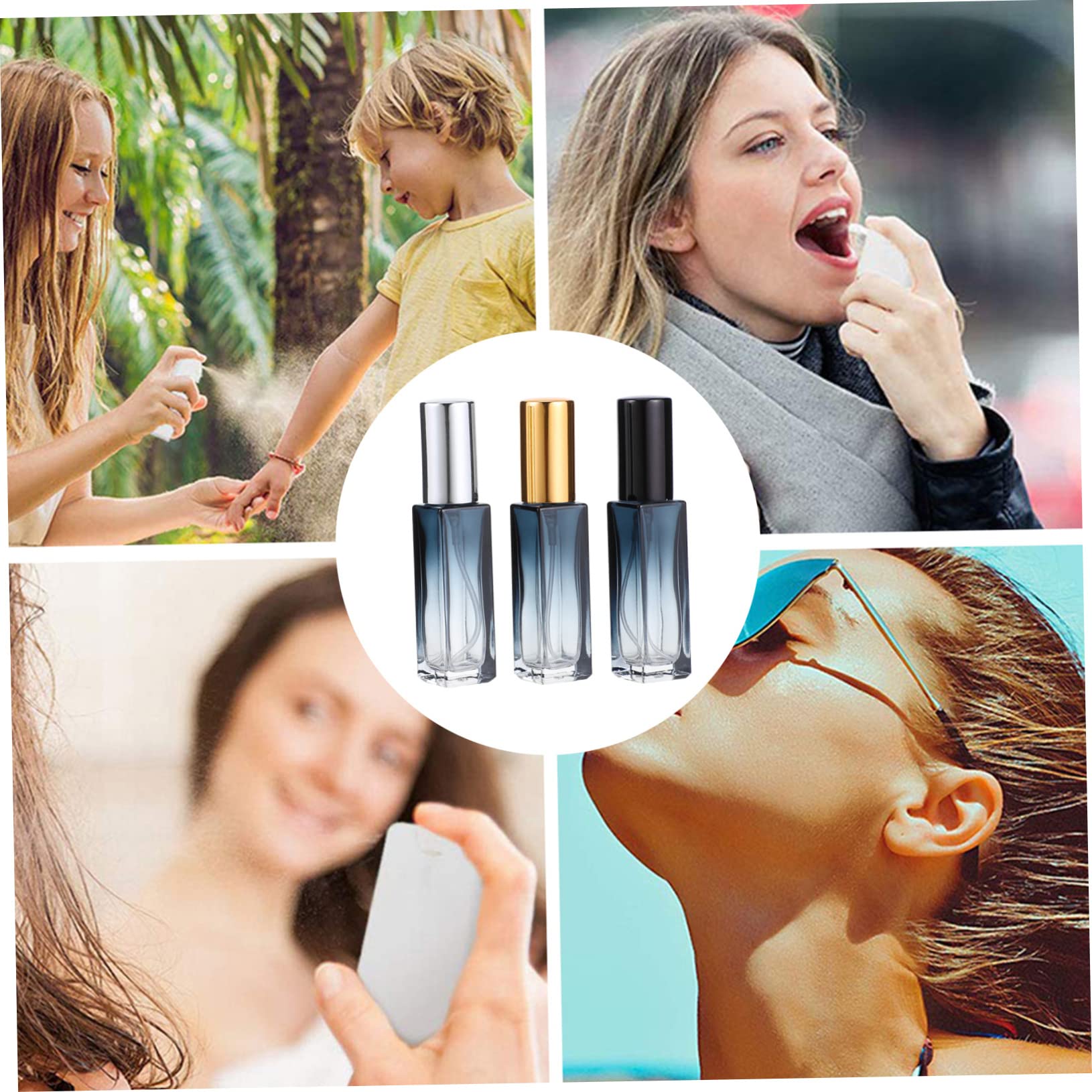 minkissy 9-Pack 10ml Empty Refillable Perfume Spray Bottles - Travel-Sized Leakproof Mini Atomizer for Essential Oils, Fragrances & Cosmetics | Perfect for Travel, Gym, Purse & Home Use