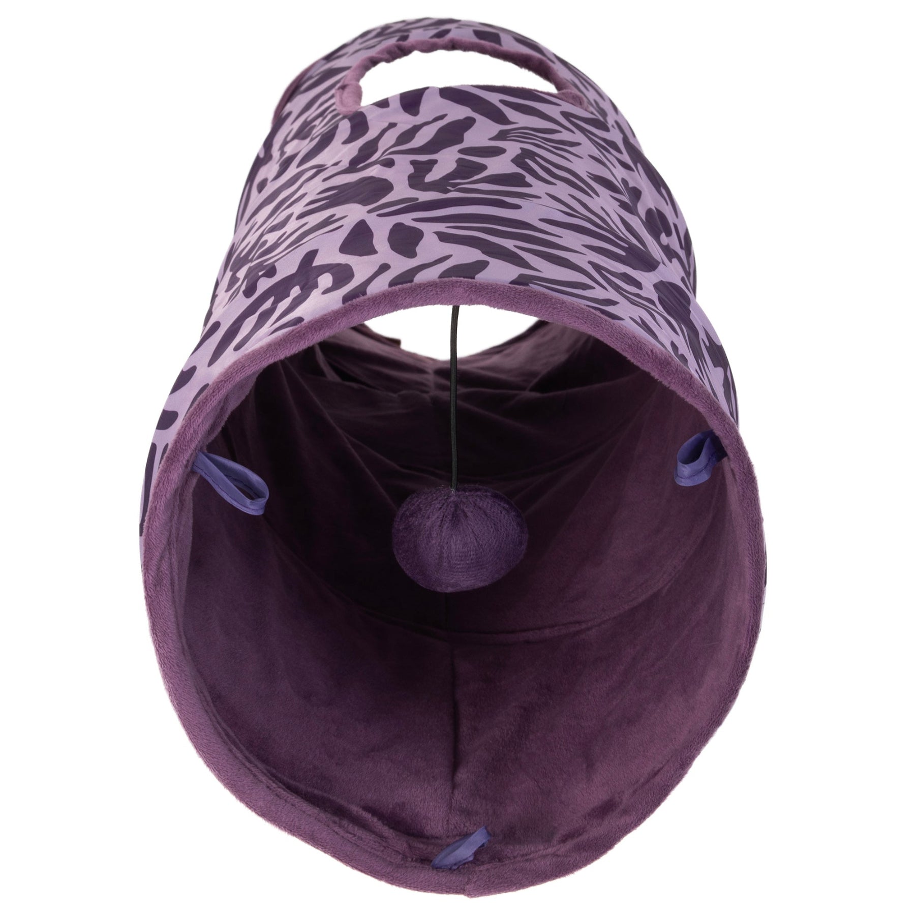 Mad Cat Cozy Tunnel - Soft Washable Cat Hideaway Bed with Warm Fleece Lining for Indoor Cats - Perfect for Playtime, Napping & Stress Relief