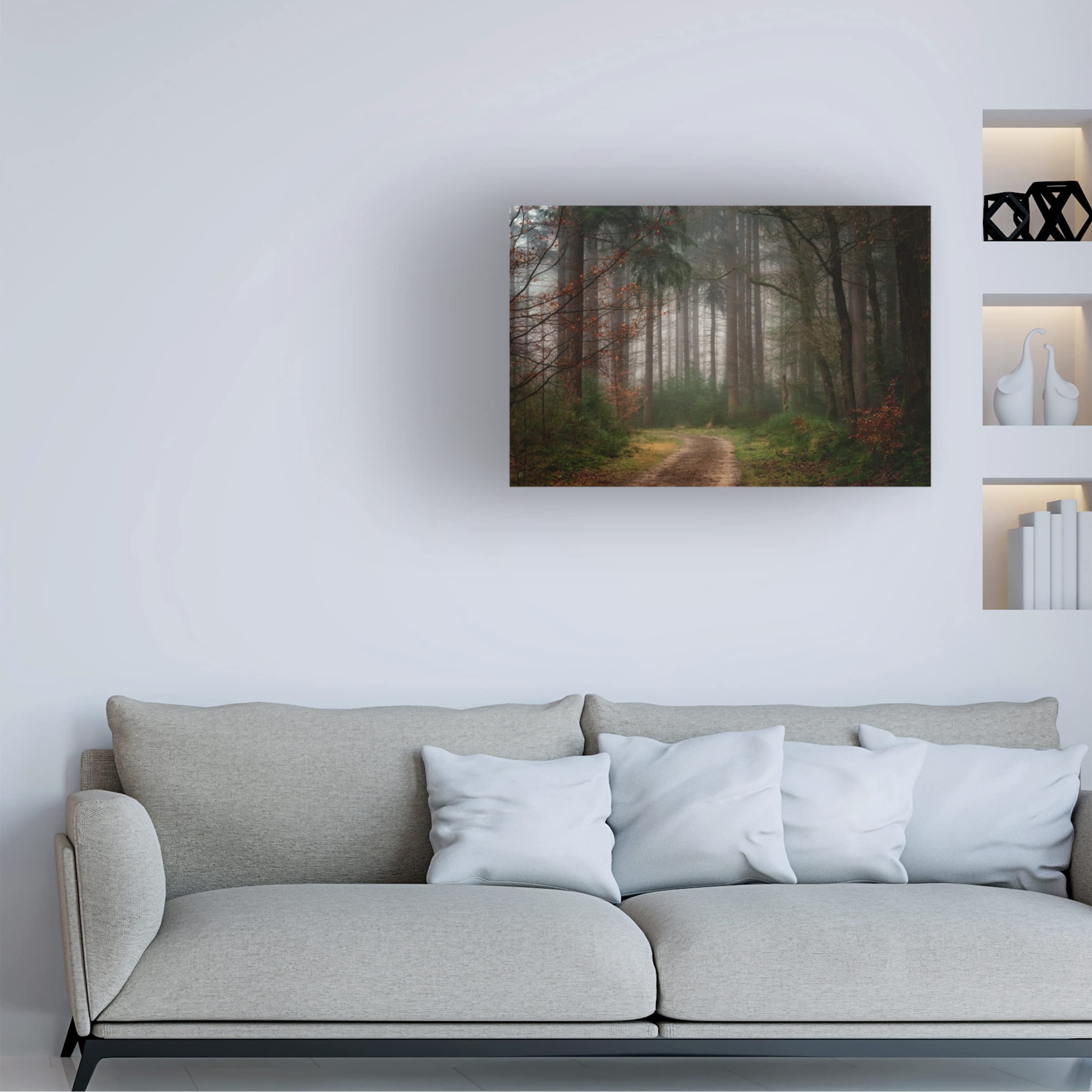 Trademark Fine Art 'Reveries' Canvas Wall Art by Ellen Borggreve - Nature Landscape Painting for Living Room & Bedroom Decor
