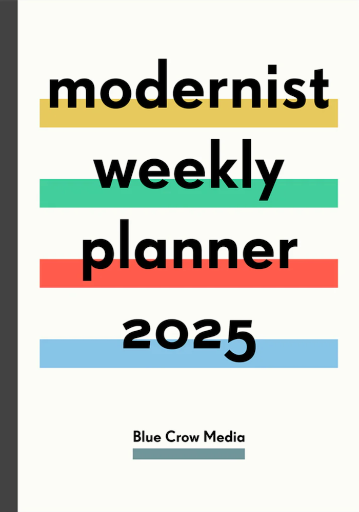 2025 Modernist Weekly Planner - Stylish & Functional Daily Organizer for Work, School & Personal Goals | Perfect for Professionals & Students