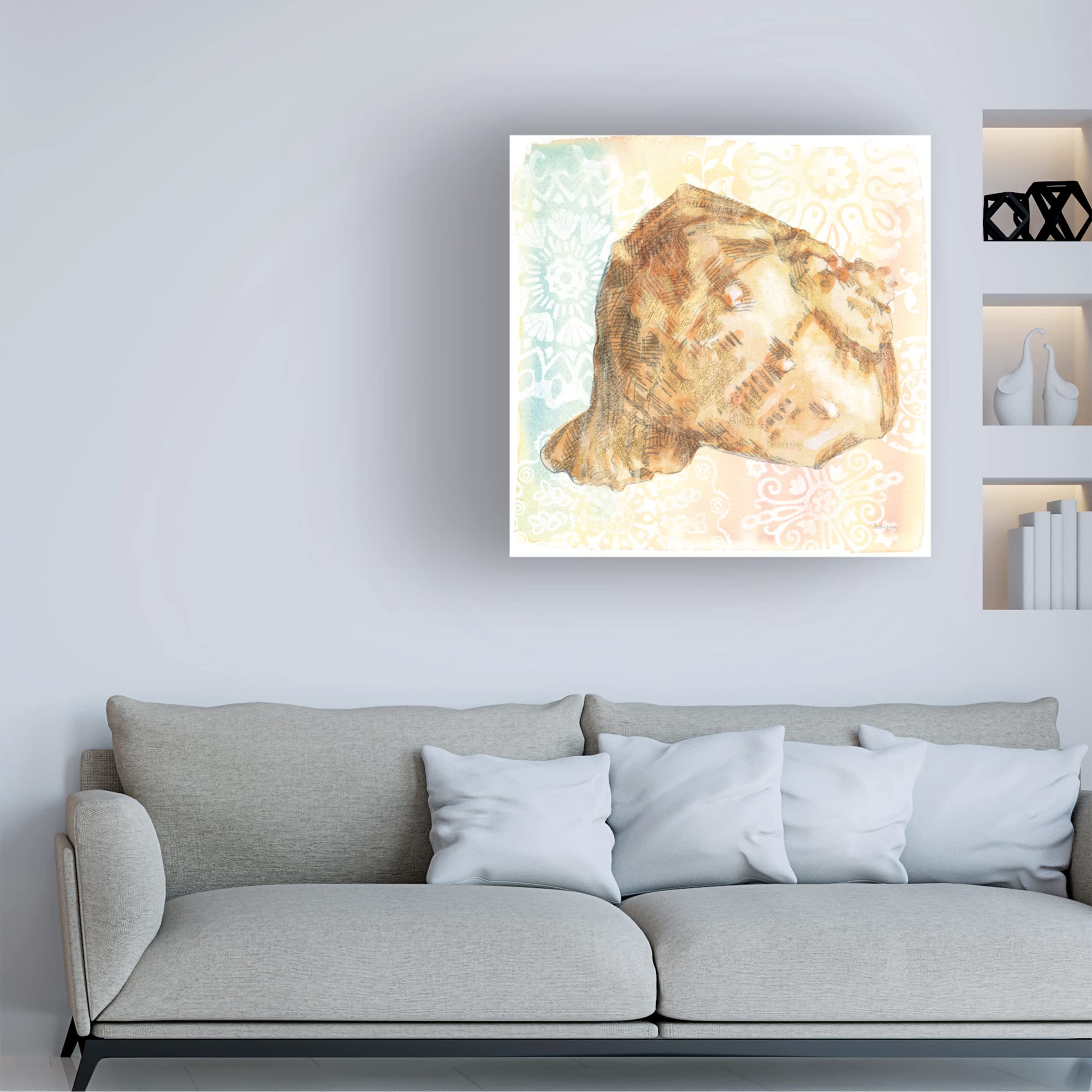 Beth Grove 'Golden Treasures III' Canvas Wall Art Print - Modern Home Decor for Living Room, Bedroom & Office | Trademark Fine Art Collection