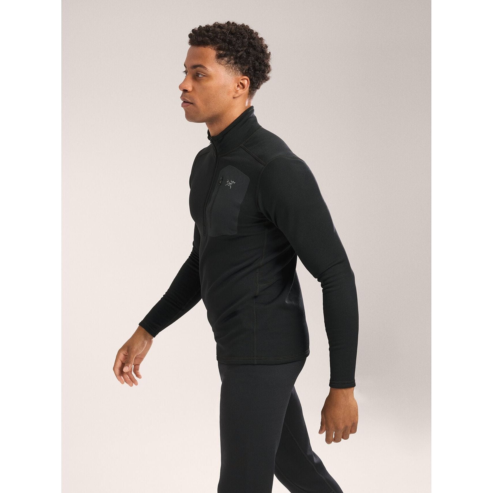 Arc'teryx Men's Rho Heavyweight Zip Neck Baselayer - Thermal Merino Wool Long Sleeve Shirt for Winter Hiking, Skiing & Outdoor Activities