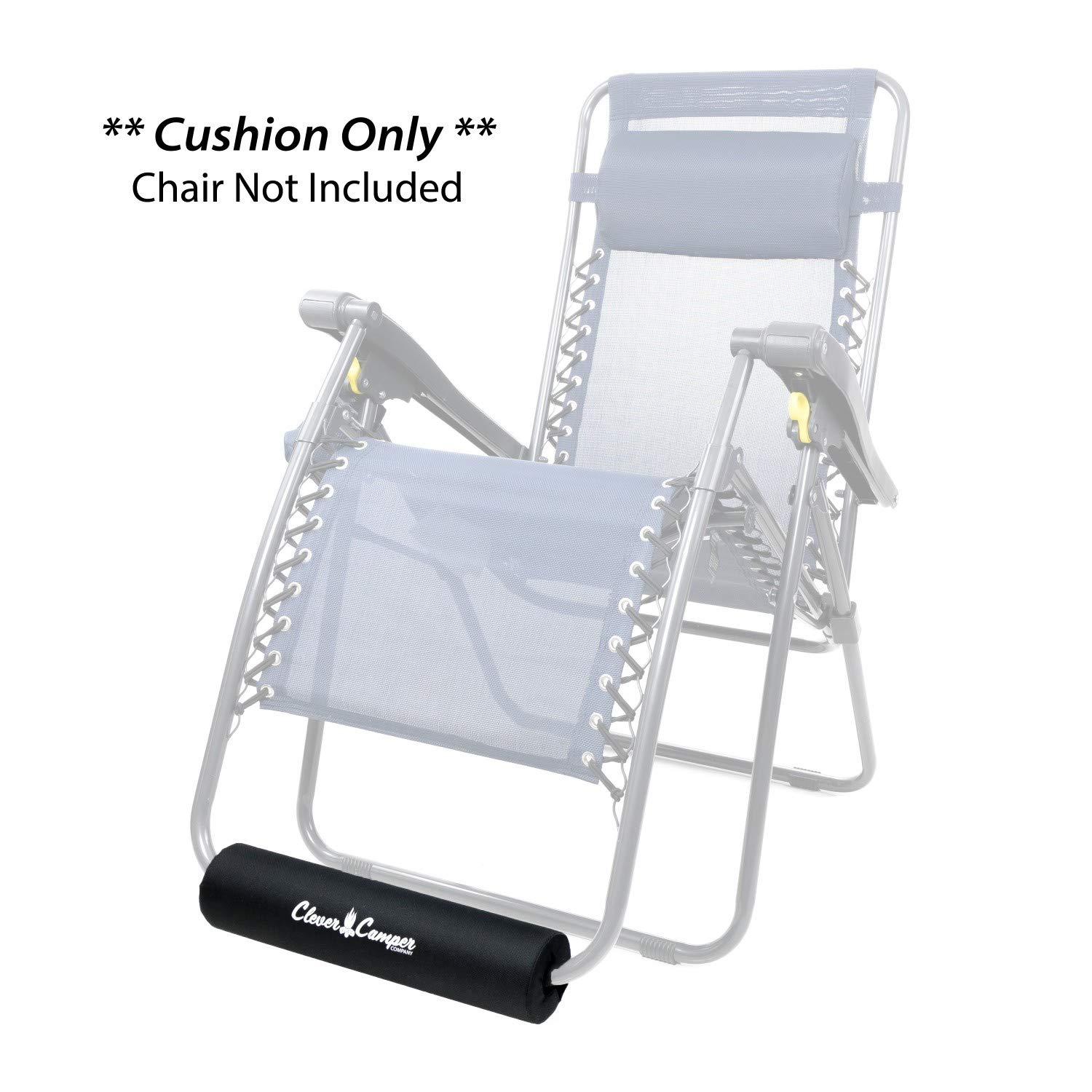 Original Zero Gravity Chair Cushion with Foot Rest - Ultra Comfortable Support for Relaxation | Perfect for Outdoor Camping, Folding Recliners & Backyard Lounging (Standard Size 15.75