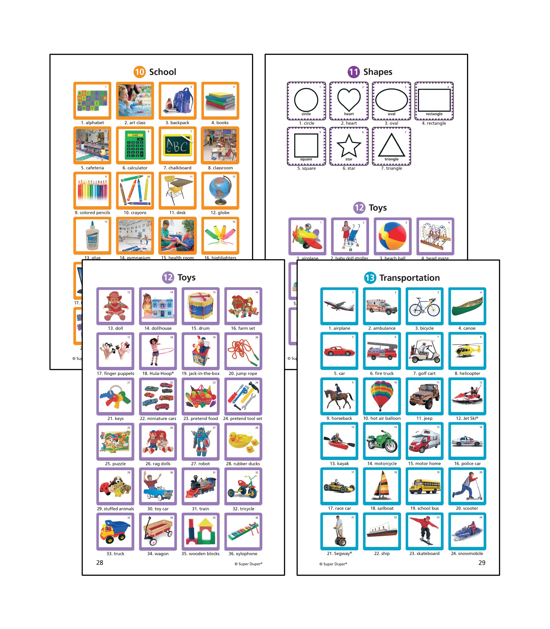 Super Duper Publications | Mini Vocabulary Nouns Photo Flash Cards | Educational Learning Resource for Kids | Perfect for Homeschooling, ESL & Speech Therapy