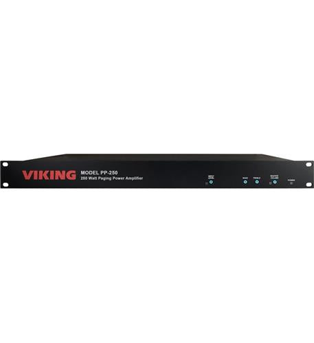 250W 70V Paging Power Amplifier VK PP 250 - Professional Audio System for Schools, Churches & Commercial Buildings - High Power PA System for Clear Announcements & Background Music