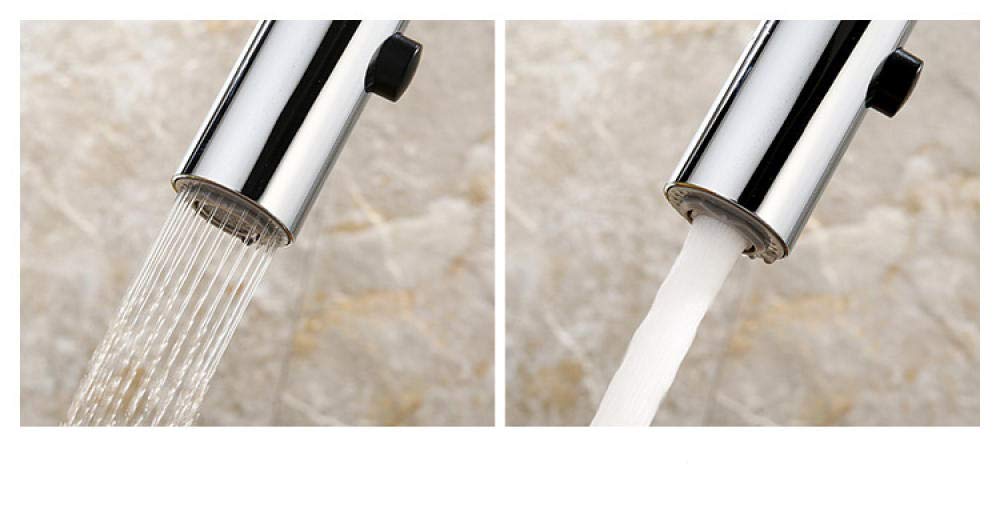 Black Pull-Out Brass Low Pressure Kitchen Faucet with Deck Mount Mixer Tap - Perfect for Modern Kitchens, RV Campers & Small Spaces
