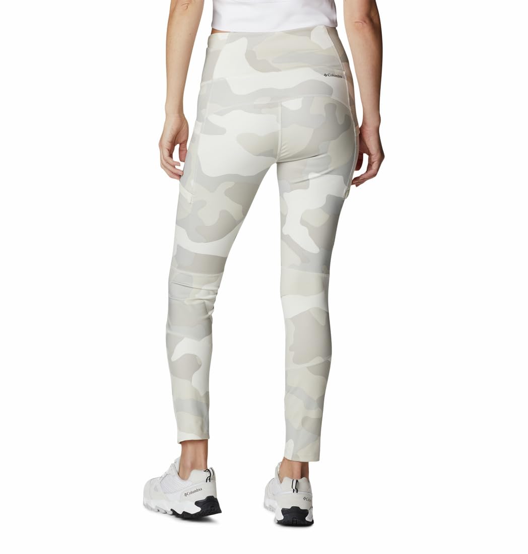 Columbia Women's Windgates™ II Leggings - Chalk Mod Camo Print, Small - Moisture-Wicking Hiking & Yoga Pants for Outdoor Activities