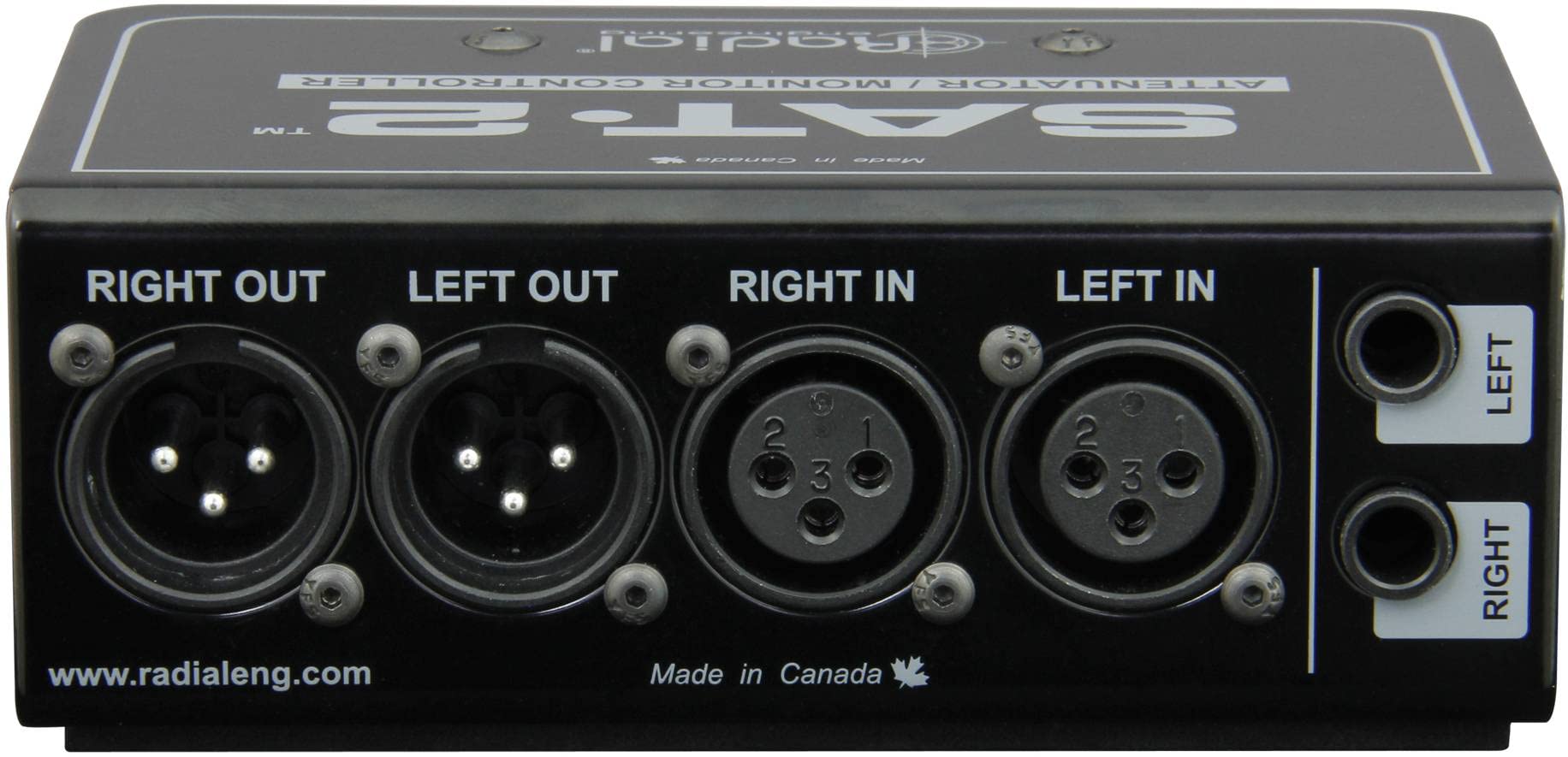 Radial SAT-2 Stereo Audio Attenuator Monitor Controller - Professional Studio Volume Control for Music Production & Home Recording