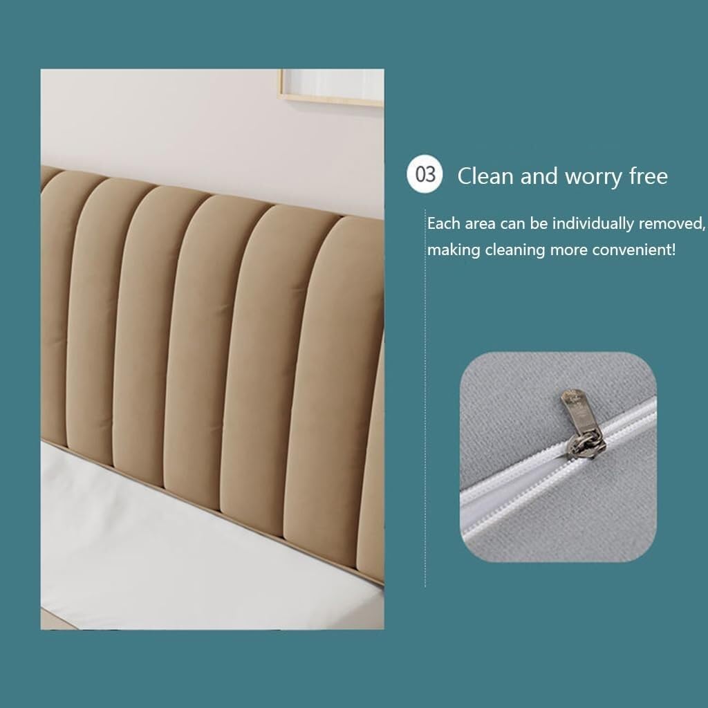 Velvet Baby Bed Headboard Slipcover - All-Inclusive Headboard Protector & Dust Cover for Single, King, Double Beds - Perfect for Nursery, Kids Room & Home Decor Protection