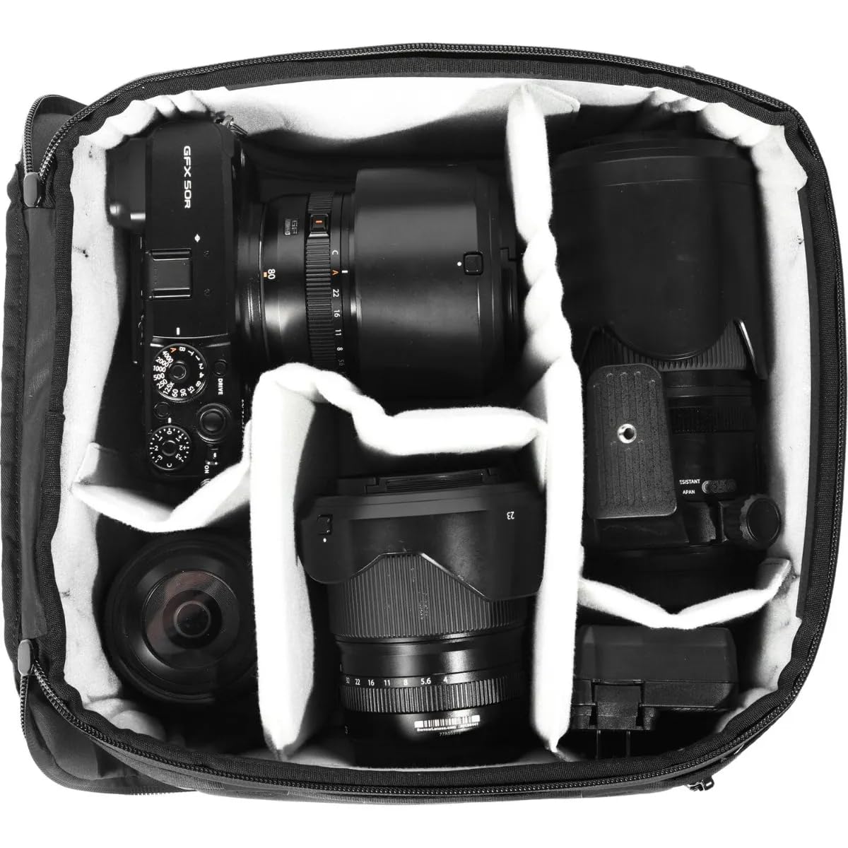 Peak Design Medium Camera Cube (Black) - Compatible with Peak Design Travel Bags | Waterproof DSLR & Mirrorless Camera Organizer for Travel, Hiking & Photography BCC-M-BK-3
