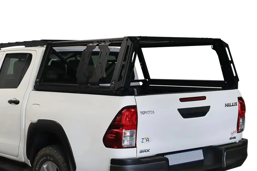 Front Runner Outfitters Pro Universal Truck Bed Rack with Accessory Mount - Heavy Duty Roof Rack System for Overlanding, Camping & Off-Road Adventures
