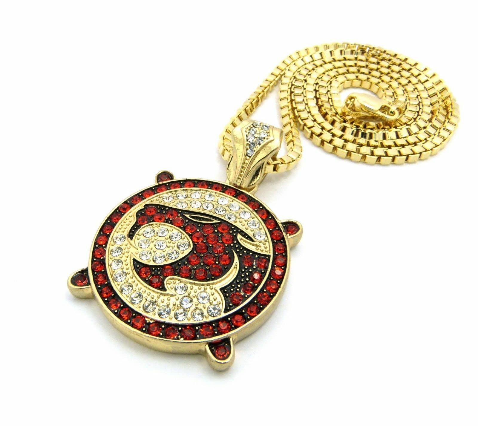 Hip Hop Iced Thunder Cat Pendant with 2mm 18