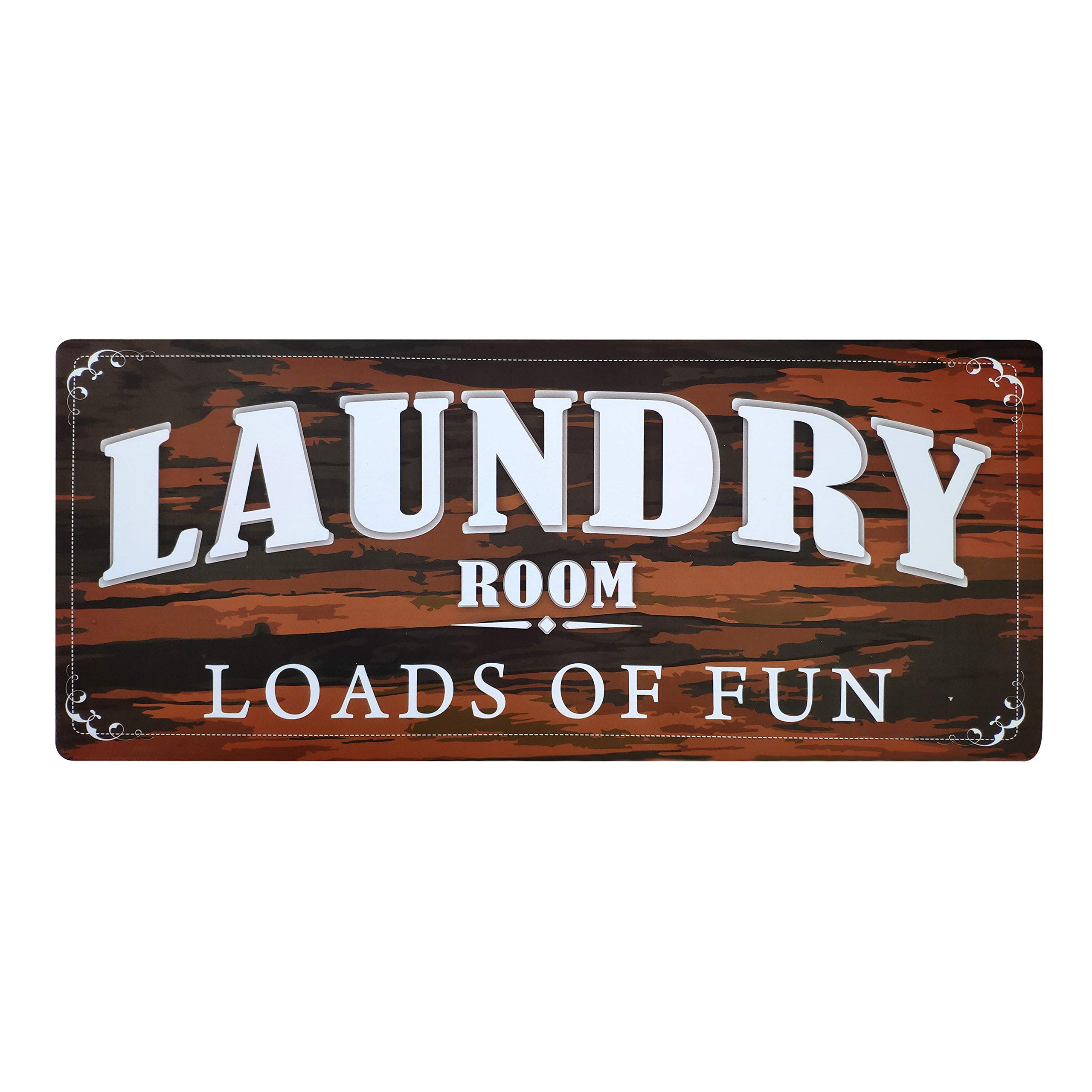 USTIDE Thick Rubber Non-Slip Laundry Room Rug - 20x48 Inch Tawny Brown Runner Mat for Kitchen, Bathroom, Hallway & Entryway - Durable Floor Decor for High Traffic Areas