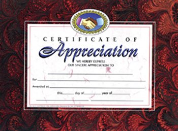 14 Pack HAYES SCHOOL PUBLISHING Certificates of Appreciation - 30 Count Bulk Pack - Perfect for Teacher Awards, Student Recognition & Employee Appreciation Events