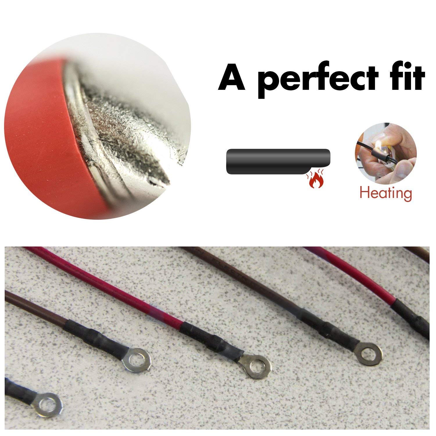 3/8 Inch Heat Shrink Tubing 3:1 Ratio Adhesive Lined - Black 4 Feet - Waterproof Electrical Wire Insulation for Automotive, Marine & DIY Projects