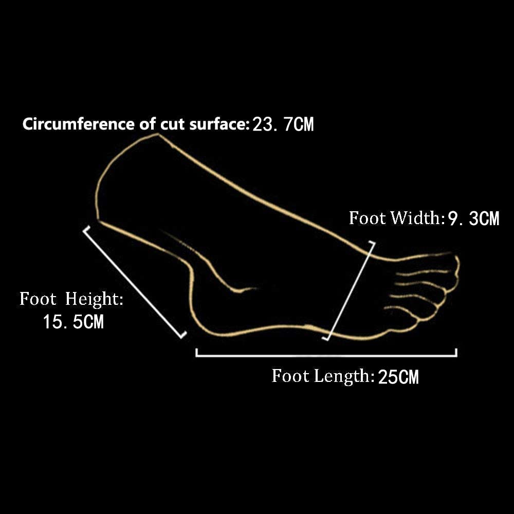 1 Pair Soft Silicone Life-Size Male Foot Model for Shoe Display, Jewelry Showcase & Art Sketching - Perfect for Retail Stores, Photography Studios and Nail Art Practice