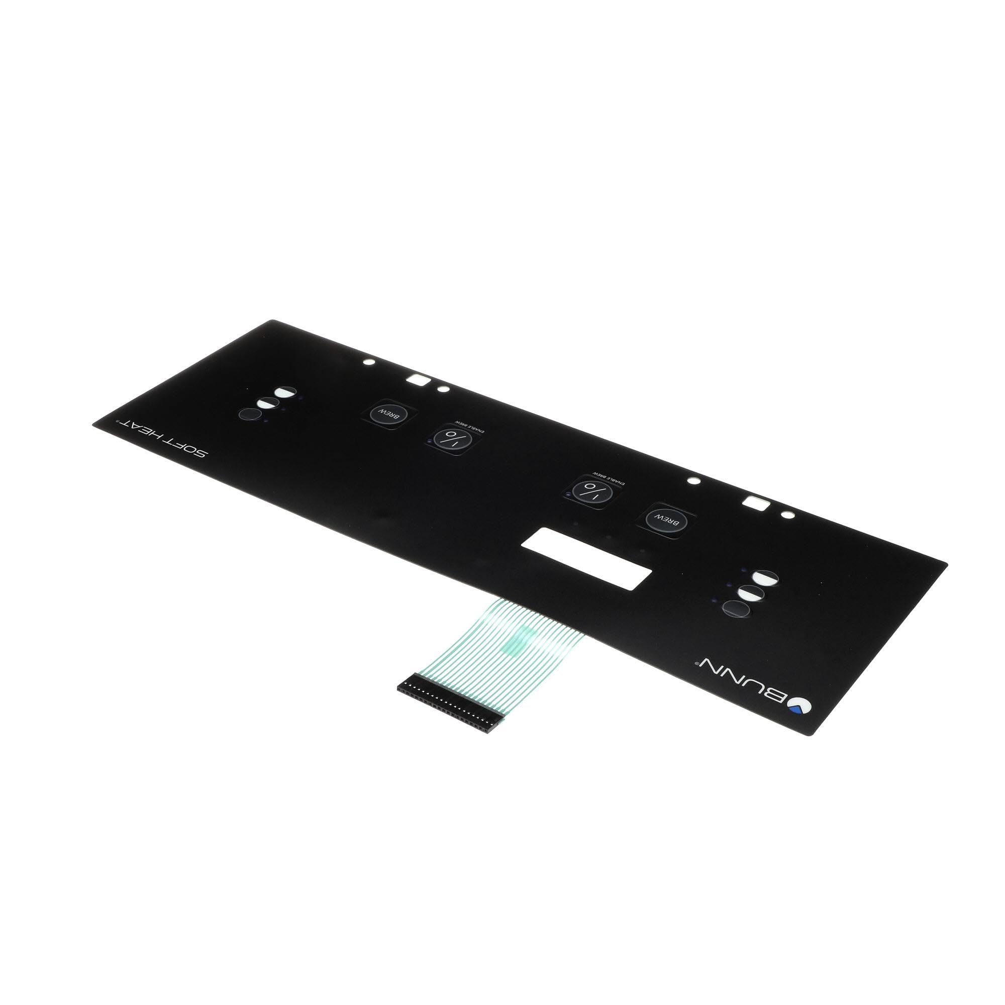 Bunn 29974.0006 Dual Switch Membrane Replacement Part for Commercial Coffee Brewers - Perfect for Bunn Coffee Machines in Restaurants, Offices and Cafes