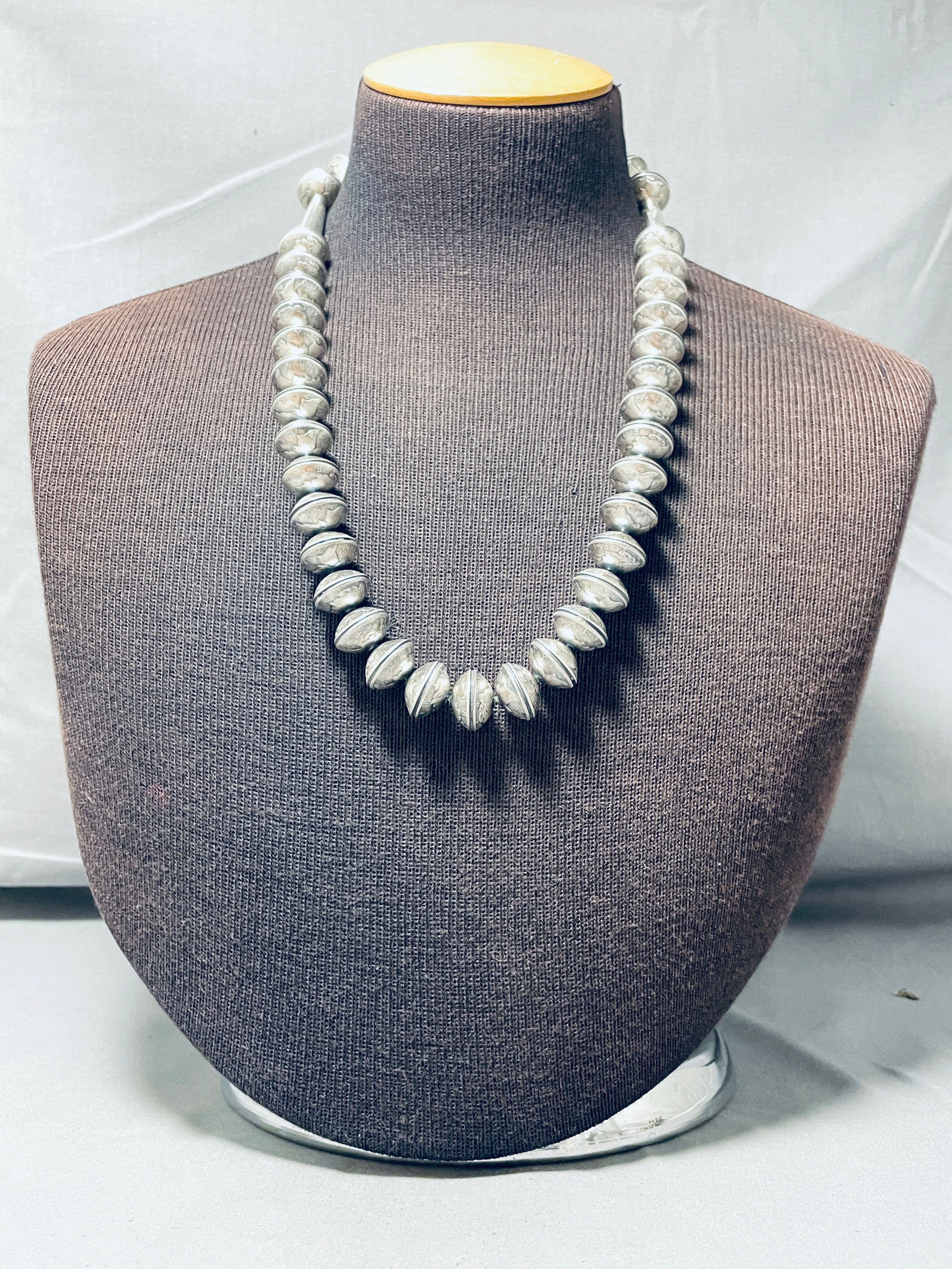 Authentic Native American Navajo Turquoise Sterling Silver Coin Necklace – 181 Grams | Handcrafted Jewelry for Women, Boho Chic Accessory, Perfect for Festivals & Special Occasions