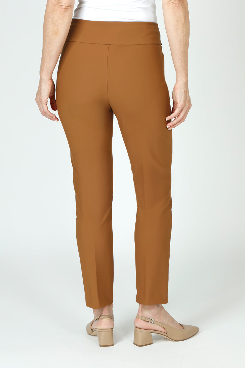 Holland Ave Ponte Ankle Pants with Pockets - Comfortable Stretch Work Pants for Women, Office & Business Casual Wear