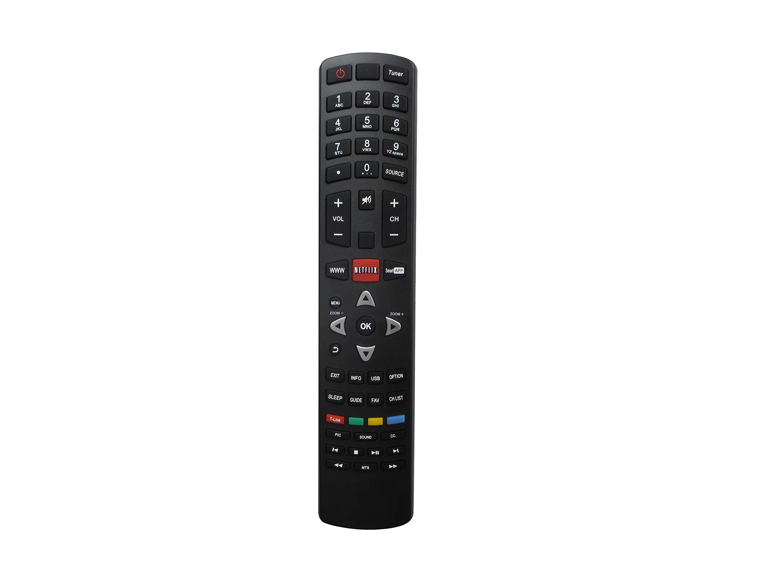 Universal Replacement Remote Control for AC, TV, Audio - Compatible with MIRAY, Polystar, OLIMPO RC311S, Nisato RC311S NLED-60SMTUHDLT, Kioto RC311S 55S6600 TV - Perfect for Home Entertainment Systems and Smart Devices