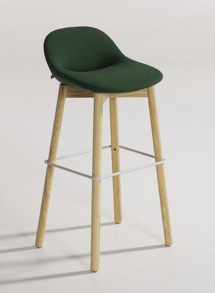 Artifort Beso Wooden Leg Stool - Modern Mid-Century Design Side Table or Footrest - Perfect for Living Room, Bedroom, or Office Decor