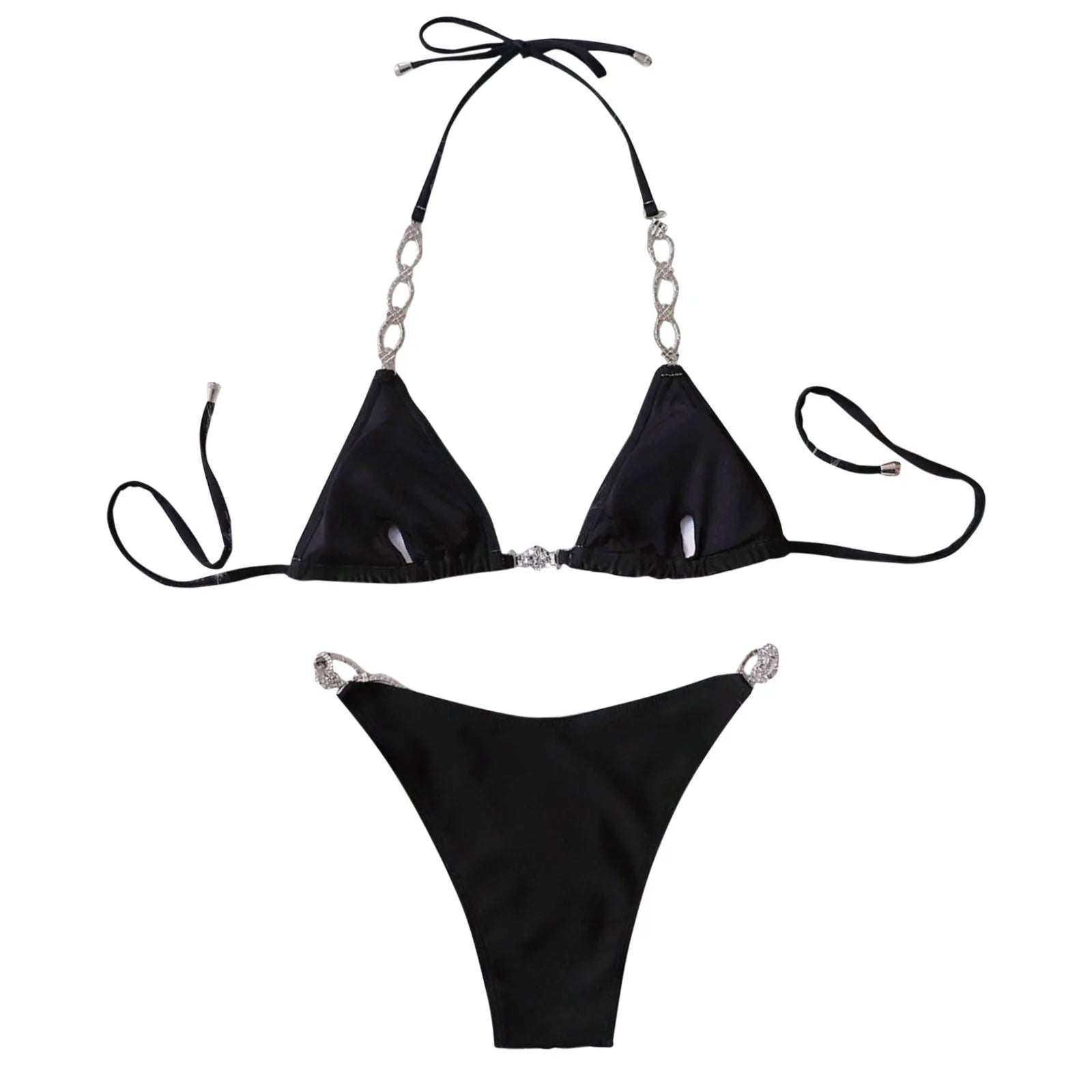 Sexy Bandeau Bikini Set - Women's Padded Brazilian Swimwear for Beach & Pool - Perfect for Hawaii Vacations, Summer Getaways and Tropical Holidays