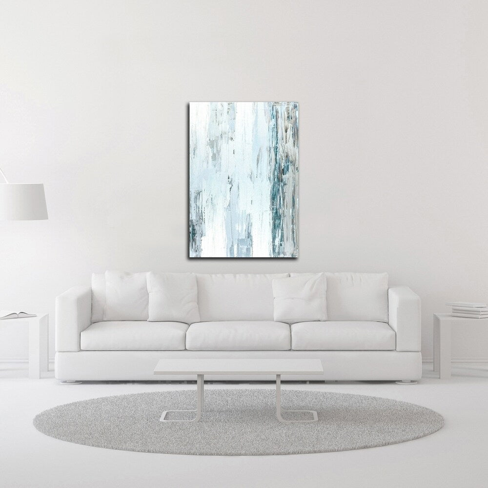 Abstract Blue I by Incado - Premium Canvas Wall Art Print, Ready to Hang - Modern Home & Office Decor for Living Room, Bedroom or Workspace