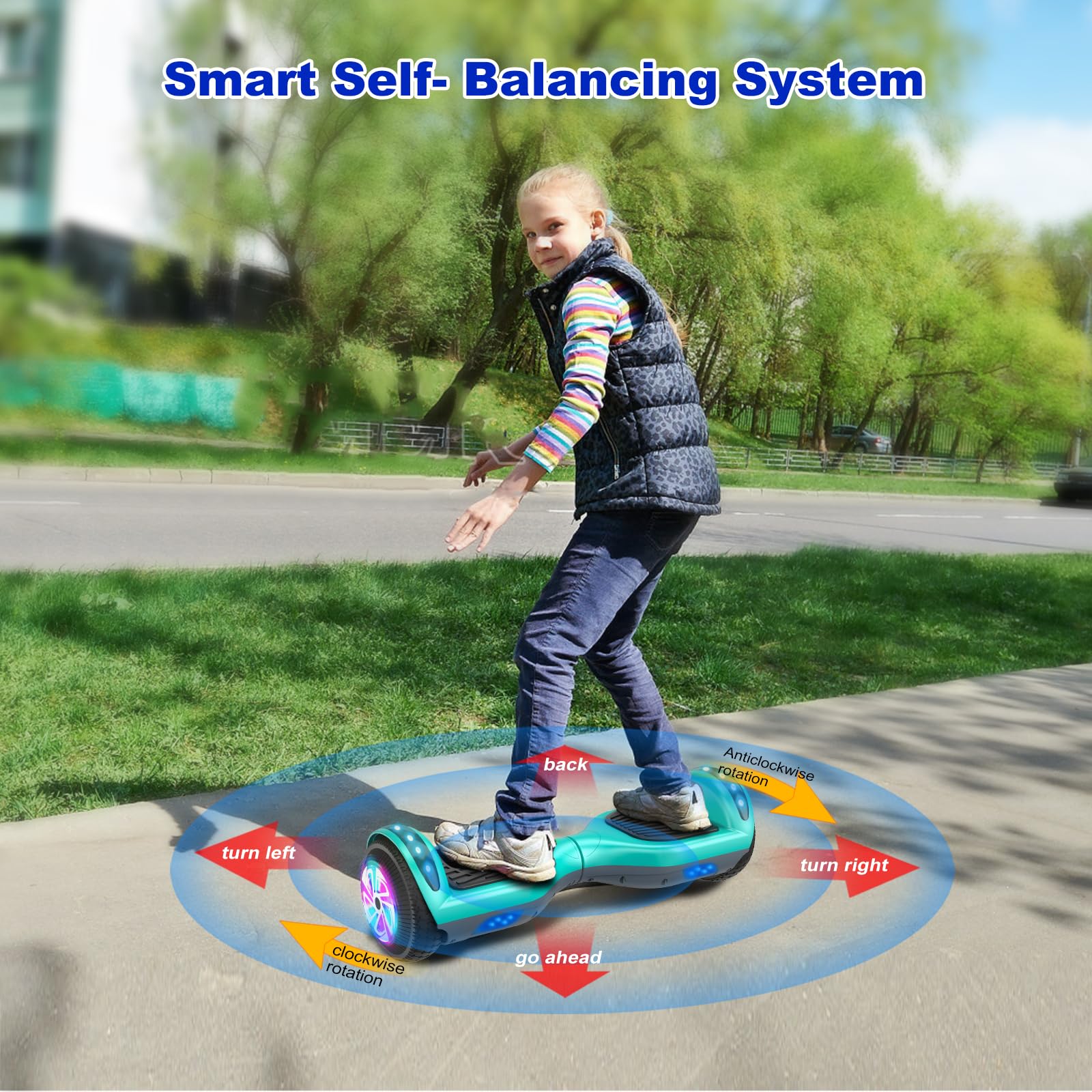 Premium CBD Scooter with Dazzling LED Lights & Dual 300W Motors - 6.5