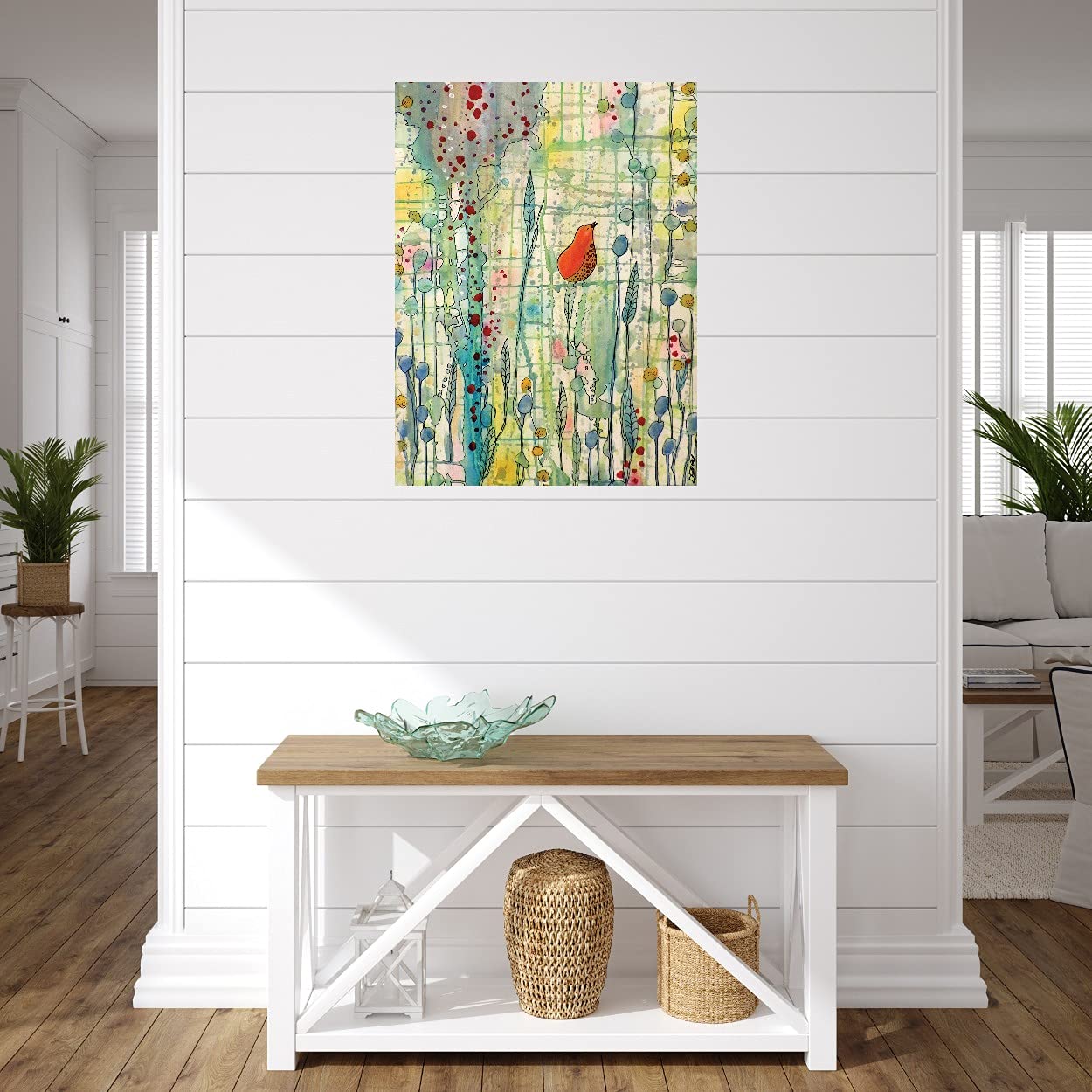 Premium Alpha Canvas Wall Art by Sylvie Demers - Handcrafted Fine Art Painting for Living Room, Bedroom, Office & More - 35x46 Inch Ready-to-Hang Decor - Perfect for Home, Restaurant or Hotel Interior Design