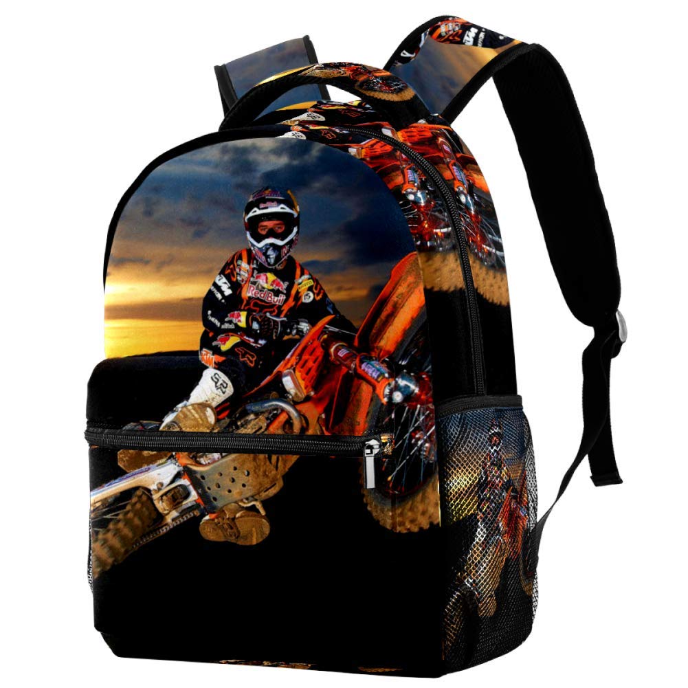 Durable Motorcycle Backpack for School - Waterproof Laptop Backpack for Boys & Girls - Perfect for Commuting, Travel & Outdoor Adventures