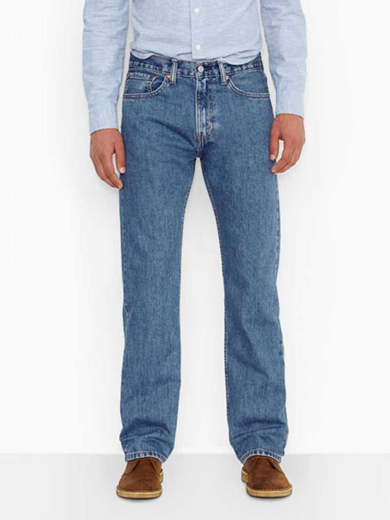 Levi's 505 Regular Fit Jeans for Men - Medium Stonewash Denim Pants | Classic Casual Wear for Everyday & Office Outfits