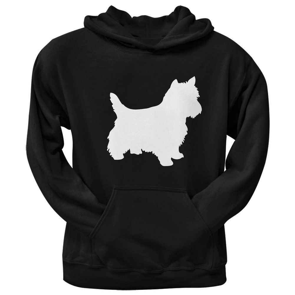 Yorktese Silhouette Black Adult Pullover Hoodie - Soft & Comfortable Unisex Zip-Up Sweatshirt for Casual Wear, Gym, and Outdoor Activities