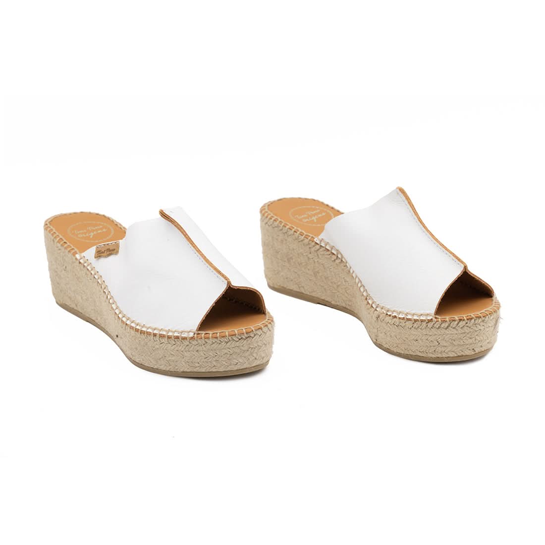 Ivonne Women's Basic Open Toe Leather Sandal Espadrille - Comfortable Casual Summer Shoes for Beach, Vacation & Everyday Wear